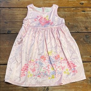 American Girl Pink Satin Dress - Size 4